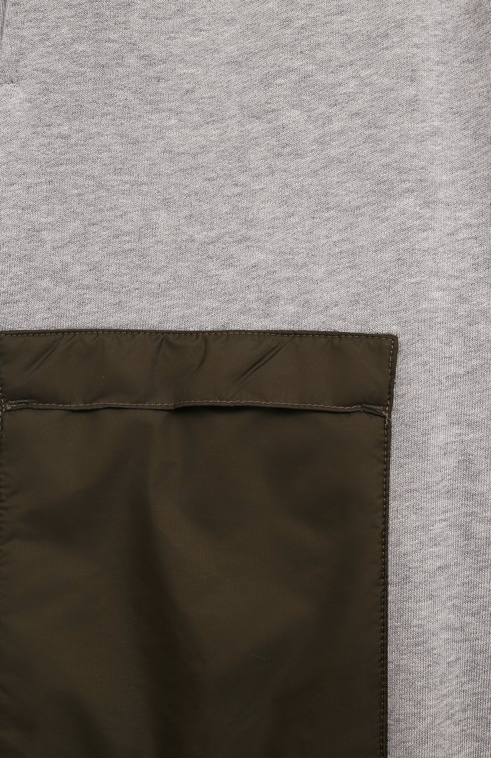 Хлопковые джоггеры ASPESI серого цвета по цене 16100 руб., арт. F24068PLM0123/14A-16A, фото 3 Хлопковые джоггеры ASPESI, арт. F24068PLM0123/14A-16A, фото 3