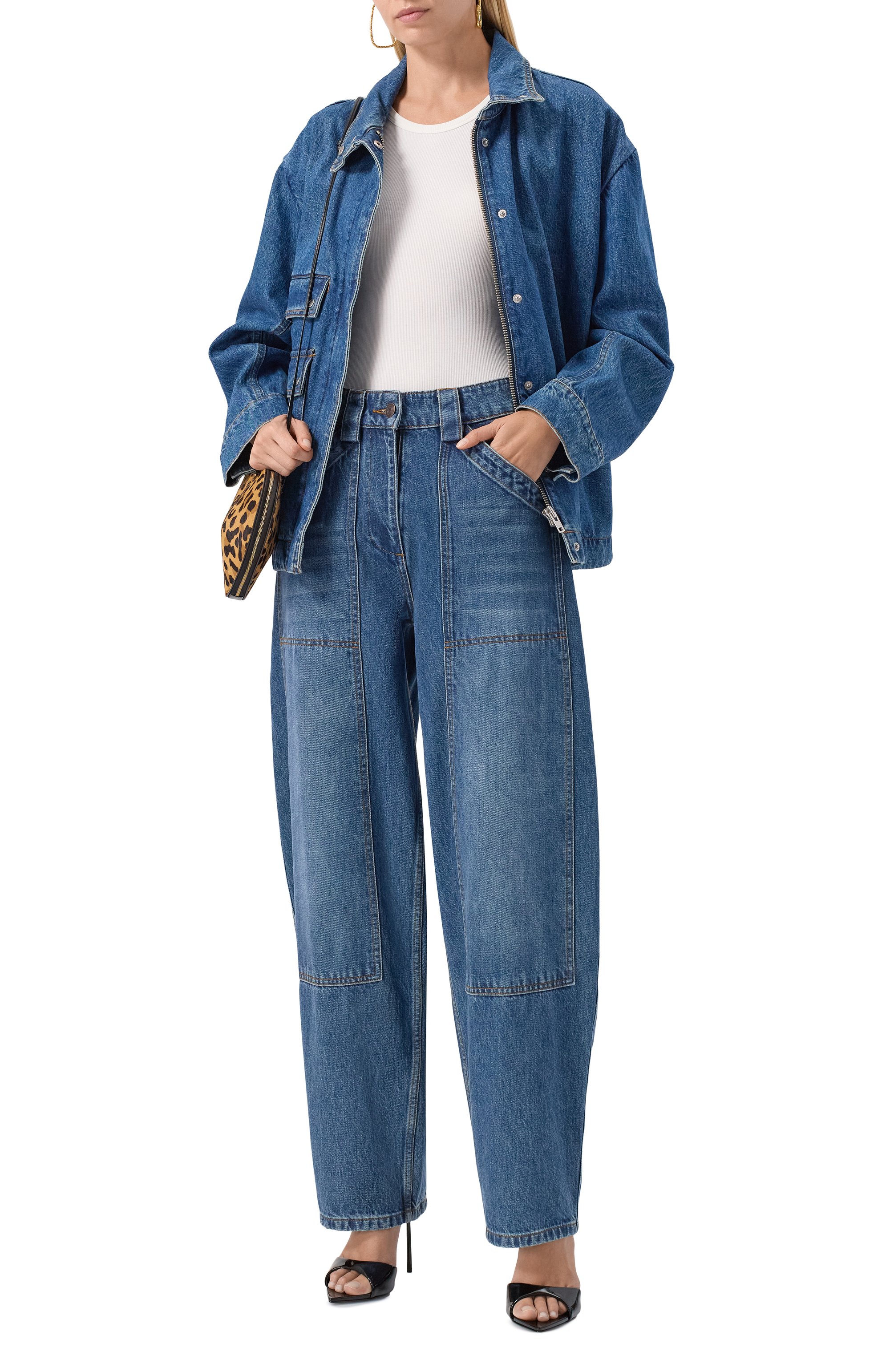 Боди из хлопка и вискозы ALAIA, арт. AA9B0382J085B, фото 2