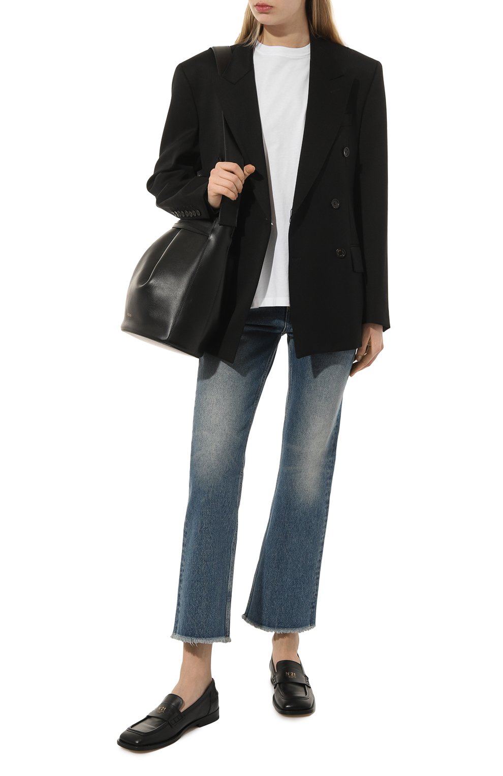 Хлопковая футболка GOLDEN GOOSE DELUXE BRAND белого цвета по цене 14300 руб., арт. GWP01220.P000594.80185, фото 2 Хлопковая футболка GOLDEN GOOSE DELUXE BRAND, арт. GWP01220.P000594.80185, фото 2