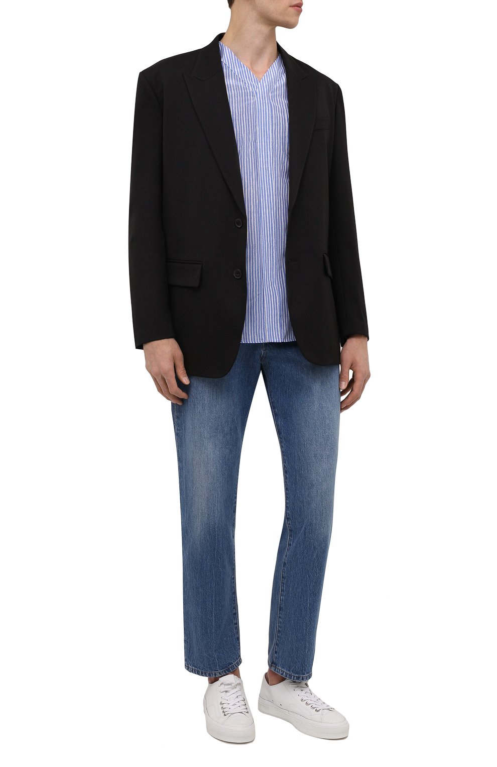 Рубашка из шелка и хлопка GIORGIO ARMANI, арт. 2SGCCZ89/TZA53, фото 2