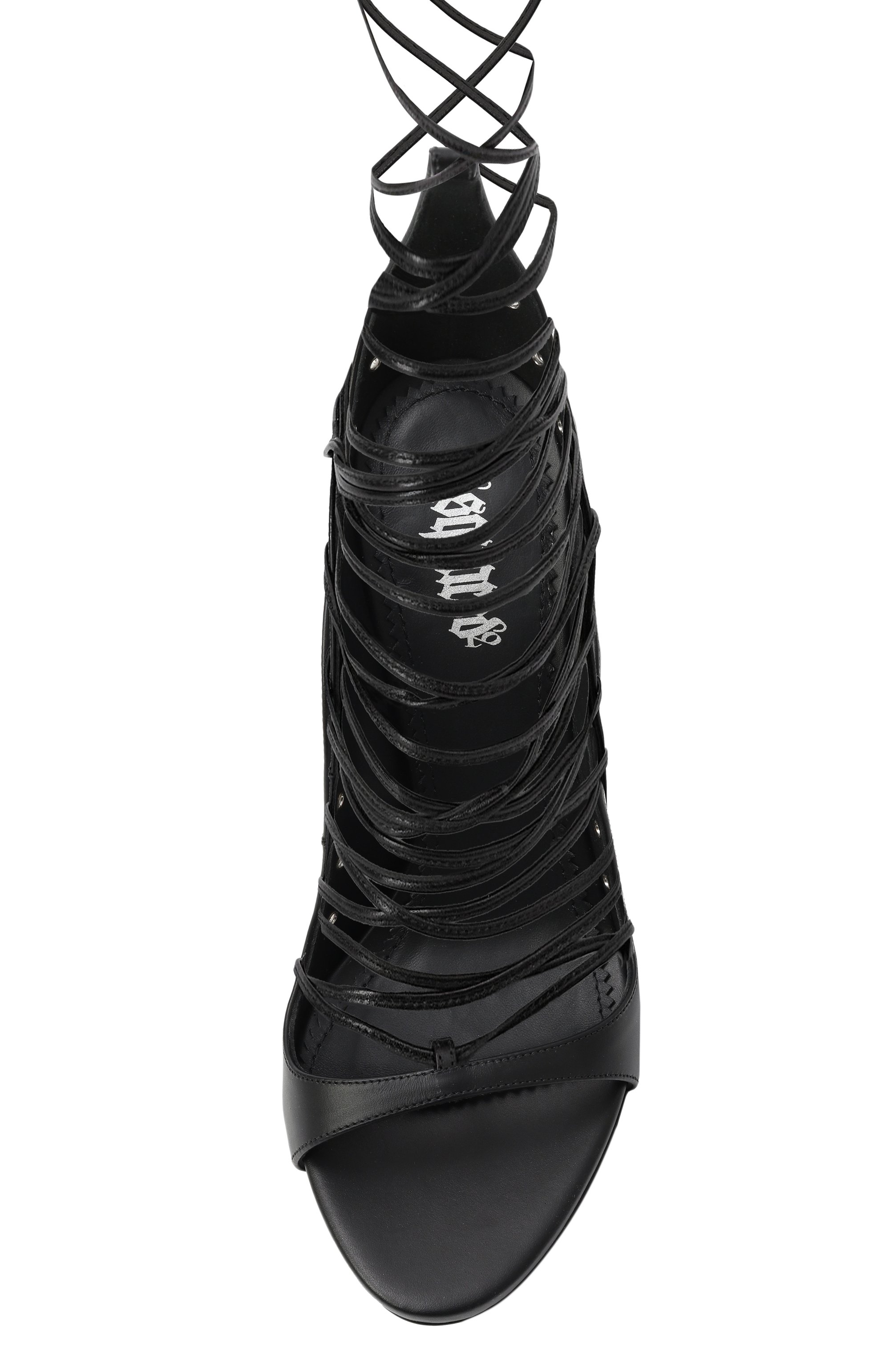 Кожаные босоножки riri DSQUARED2 черного цвета по цене 88250 руб., арт. HSW0266, фото 6 Кожаные босоножки riri DSQUARED2, арт. HSW0266, фото 6