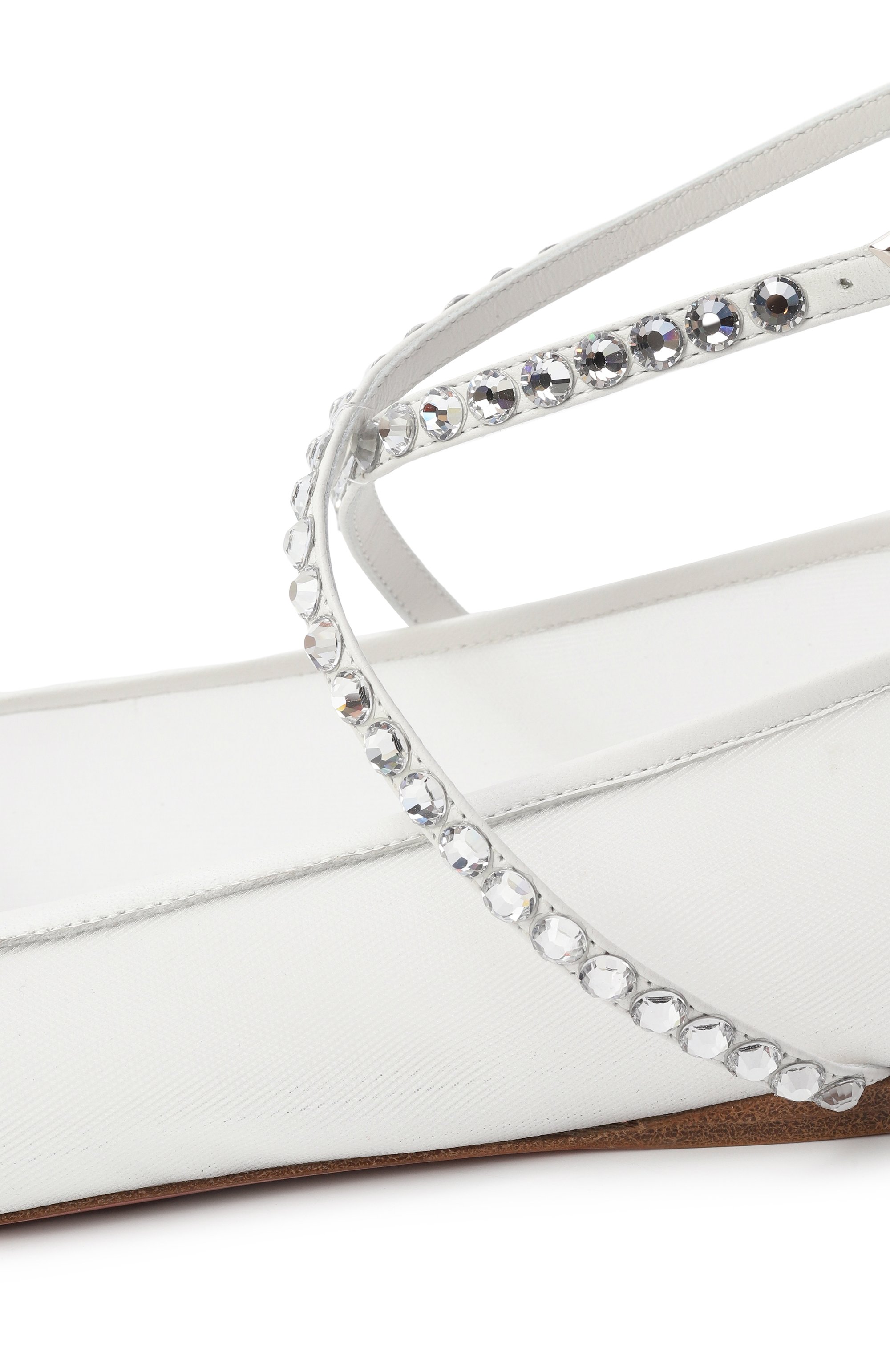 Текстильные балетки ane AMINA MUADDI белого цвета по цене 116000 руб., арт. ANE MESH FLAT/MESH, фото 7 Текстильные балетки ane AMINA MUADDI, арт. ANE MESH FLAT/MESH, фото 7