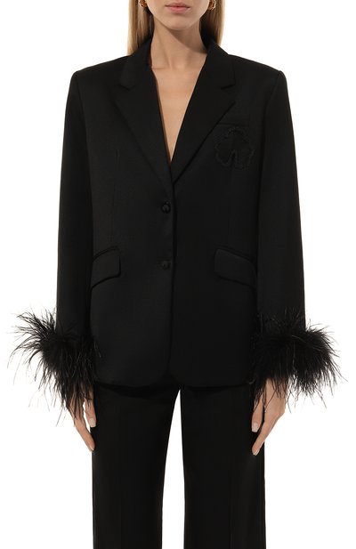 Шерстяной жакет с отделкой перьями AKHMADULLINA, арт. 1225.2JT901/W713, фото 3