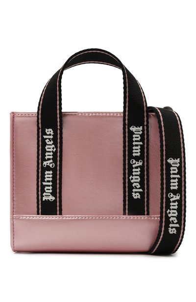 Сумка PALM ANGELS светло-розового цвета по цене 22600 руб., арт. PGNA002S24FAB001, фото 4 Сумка PALM ANGELS, арт. PGNA002S24FAB001, фото 4