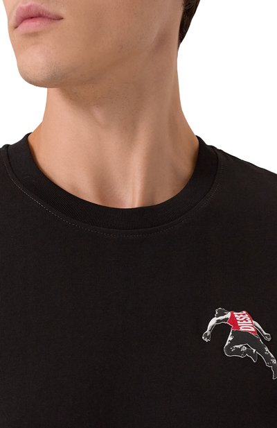 Хлопковая футболка DIESEL, арт. A18668/0QIAM, фото 5