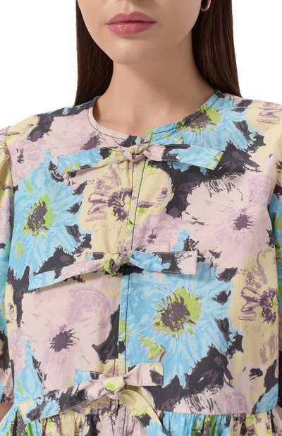 Хлопковая блузка GANNI, арт. W0317/999, фото 5