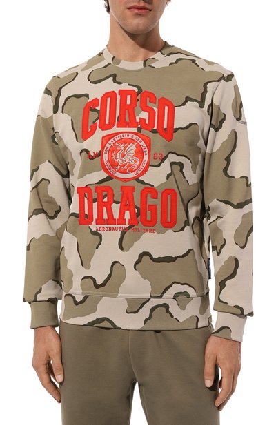 Хлопковый свитшот AERONAUTICA MILITARE, арт. 242FE1927F561, фото 3