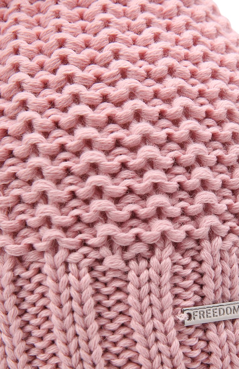 Детского шерстяная шапка FREEDOMDAY розового цвета, арт. IFRJG850AB-805-RFCF | Фото 3 (Материал: Текстиль, Шерсть, Синтетический материал; Материал сплава: Прос�тавлено; Нос: Не проставлено)
