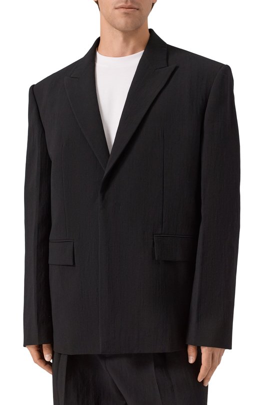 Шерстяной пиджак Juun.J JC5711P035 Чёрный  JC5711P035 Фото 4