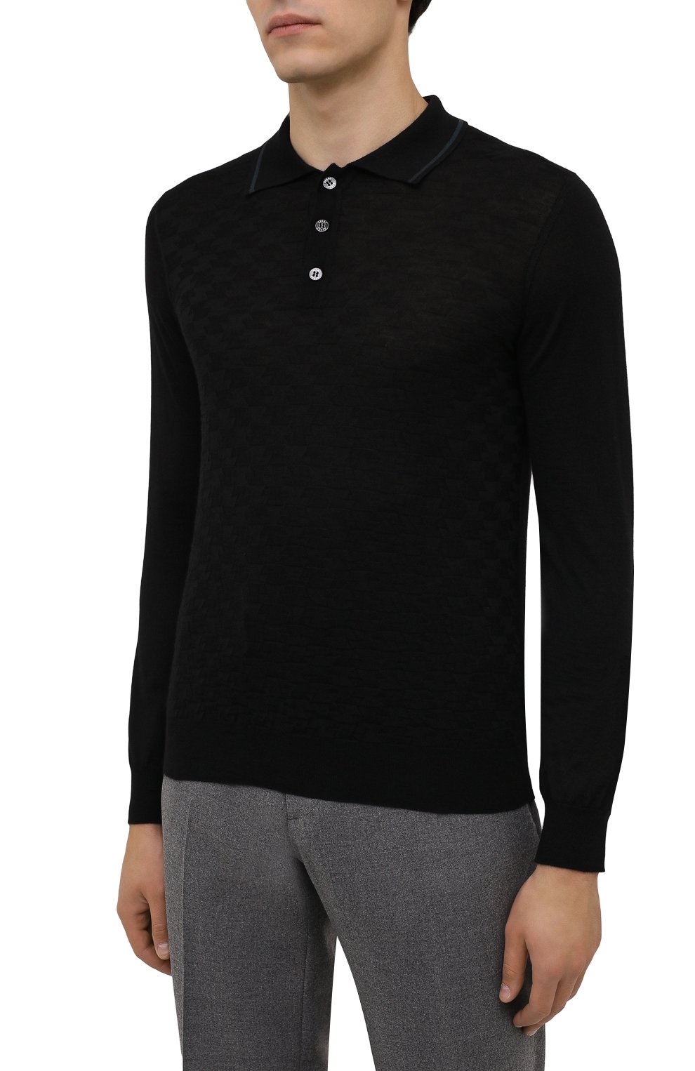 Поло из кашемира и шелка ZILLI, арт. MBW-PB058-ZALL1/ML01, фото 3