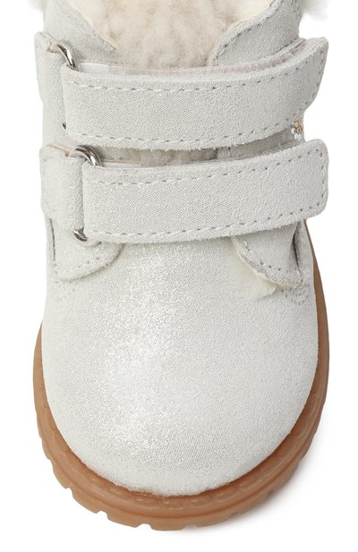 Утепленные ботинки WALKEY серебряного цвета по цене 15000 руб., арт. Y1A5-43971-1761100/19-24, фото 4 Утепленные ботинки WALKEY, арт. Y1A5-43971-1761100/19-24, фото 4