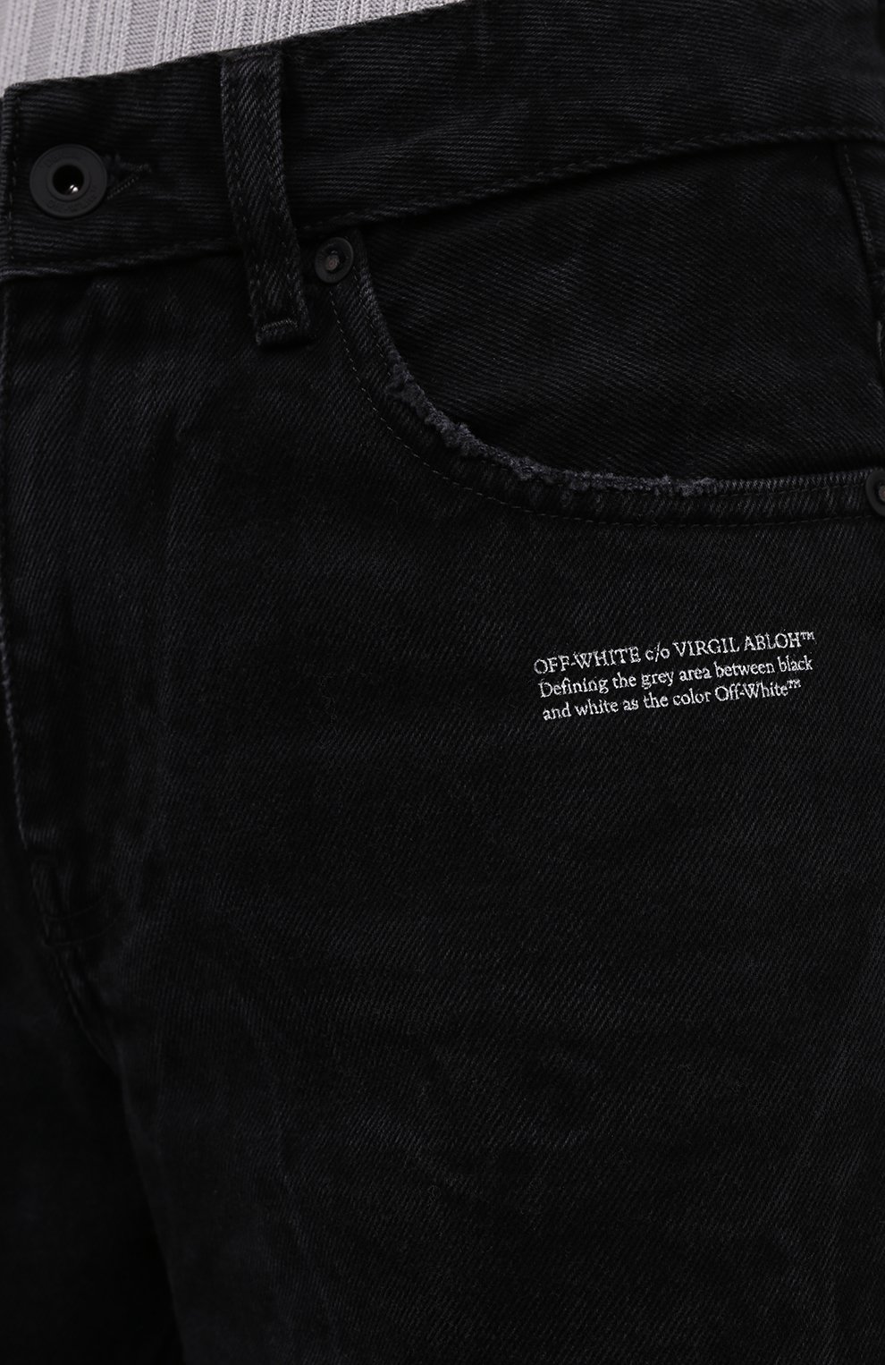 Джинсы OFF-WHITE черного цвета по цене 47800 руб., арт. 0WYA031F21DEN002, фото 5 Джинсы OFF-WHITE, арт. 0WYA031F21DEN002, фото 5