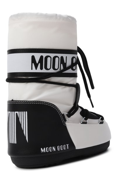Утепленные сапоги MOON BOOT черно-белого цвета по цене 17550 руб., арт. 80D3400300, фото 3 Утепленные сапоги MOON BOOT, арт. 80D3400300, фото 3