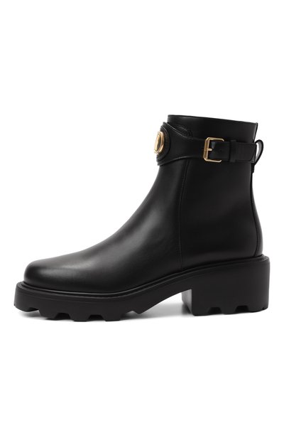 Кожаные ботинки vlogo VALENTINO черного цвета по цене 159000 руб., арт. 9W2S0MT5/BEK, фото 4 Кожаные ботинки vlogo VALENTINO, арт. 9W2S0MT5/BEK, фото 4