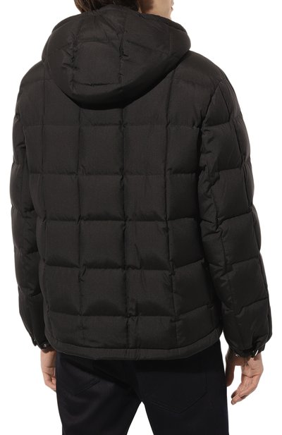 Шелковый пуховик PRADA, арт. SGX176-687-F0308-162, фото 4