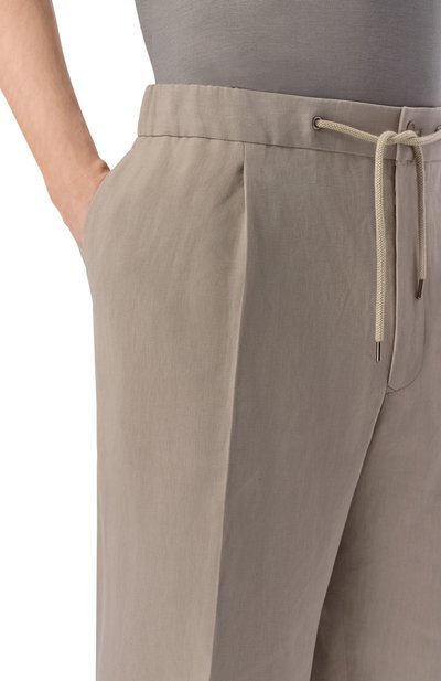 Льняные брюки GIORGIO ARMANI, арт. GM001625/TE10954, фото 5