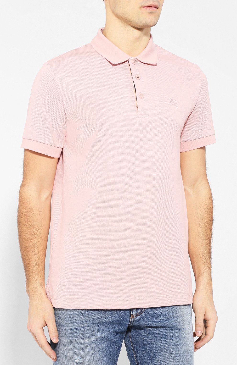 Хлопковое поло BURBERRY, арт. 8005283, фото 3