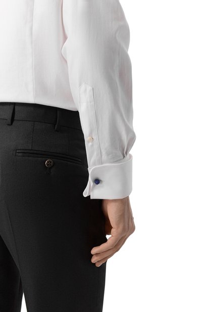 Хлопковая сорочка ALESSANDRO GHERARDI белого цвета по цене 29950 руб., арт. BP1-2G-7D/7507, фото 5 Хлопковая сорочка ALESSANDRO GHERARDI, арт. BP1-2G-7D/7507, фото 5