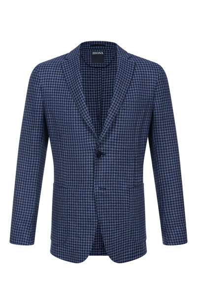Мужской пиджак из шелка и шерсти ZEGNA, арт. 1D7SG0/949703A9