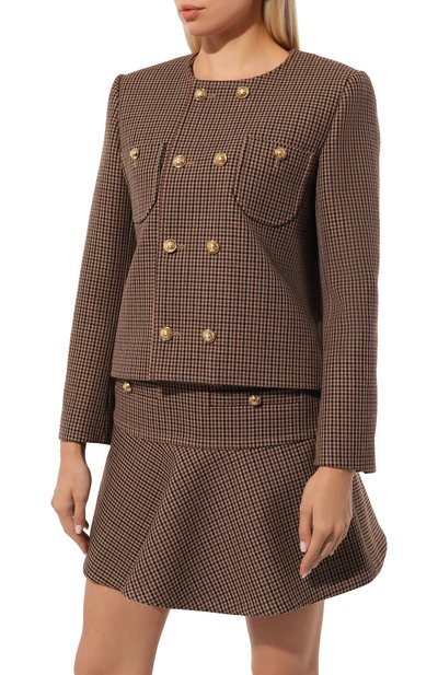 Жакет из шерсти и хлопка CELINE, арт. 2V77R/064V, фото 3