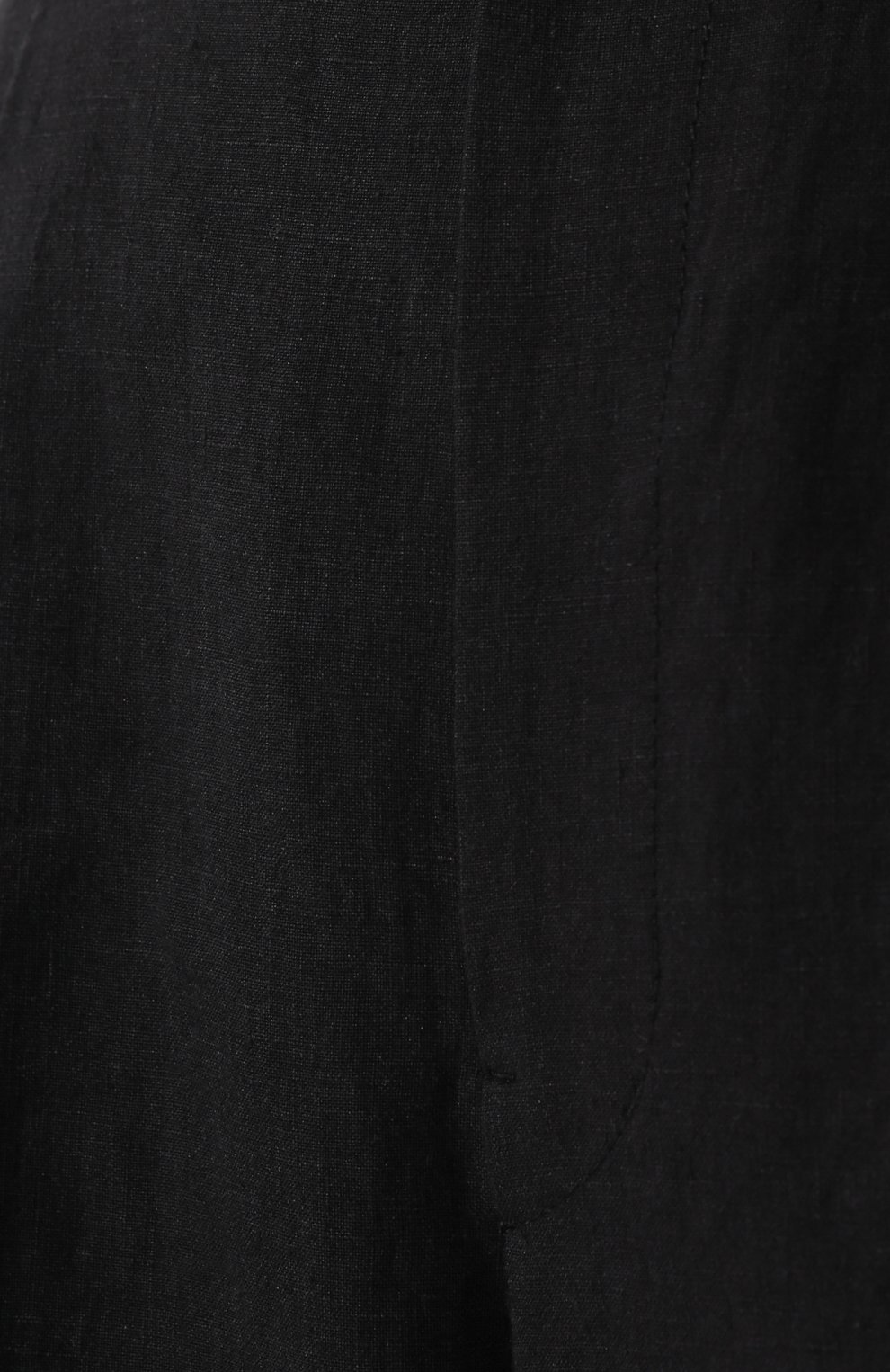 Льняные брюки YOHJI YAMAMOTO черного цвета по цене 47400 руб., арт. YZ-P45-330, фото 5 Льняные брюки YOHJI YAMAMOTO, арт. YZ-P45-330, фото 5