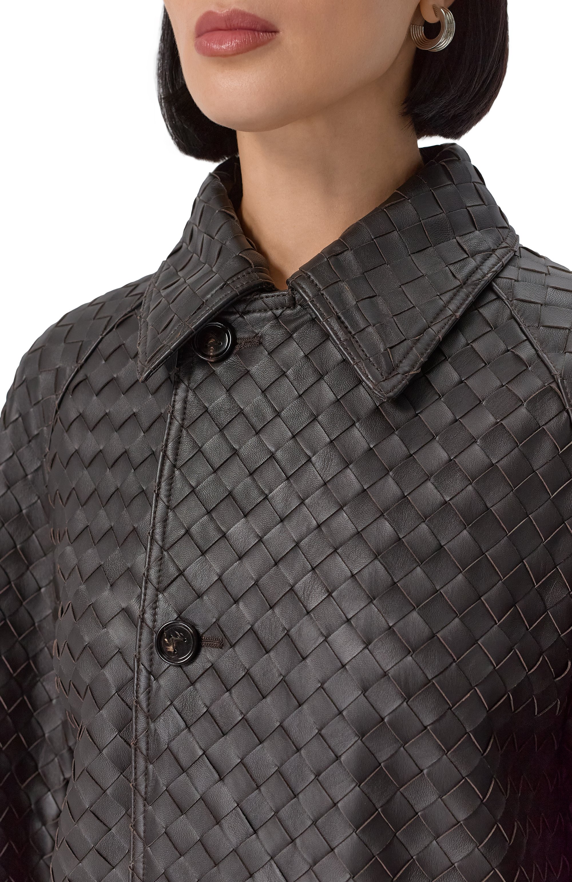 Кожаное пальто BOTTEGA VENETA, арт. 803797-V2JG0, фото 5