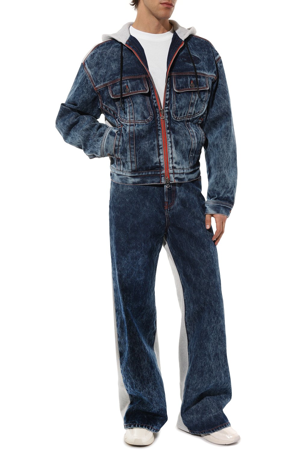 Комбинированная куртка DIESEL, арт. A09646/0EMAD, фото 2