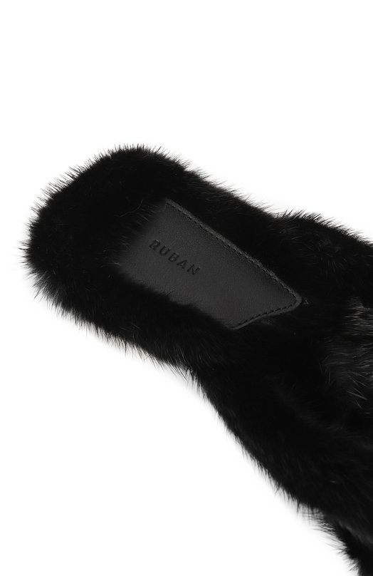 Меховые шлепанцы из норки Ruban SN168.19.NOR900 Чёрный  SN168.19.NOR900 Фото 7