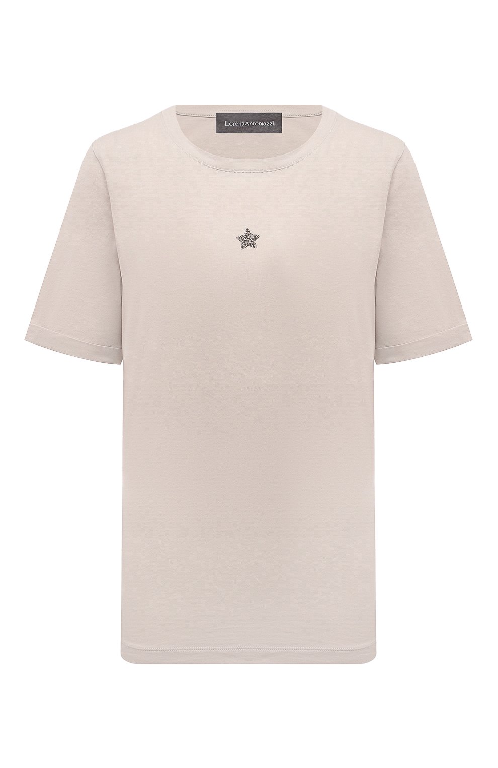 Хлопковая футболка LORENA ANTONIAZZI, арт. TS24AP/9999, фото 1