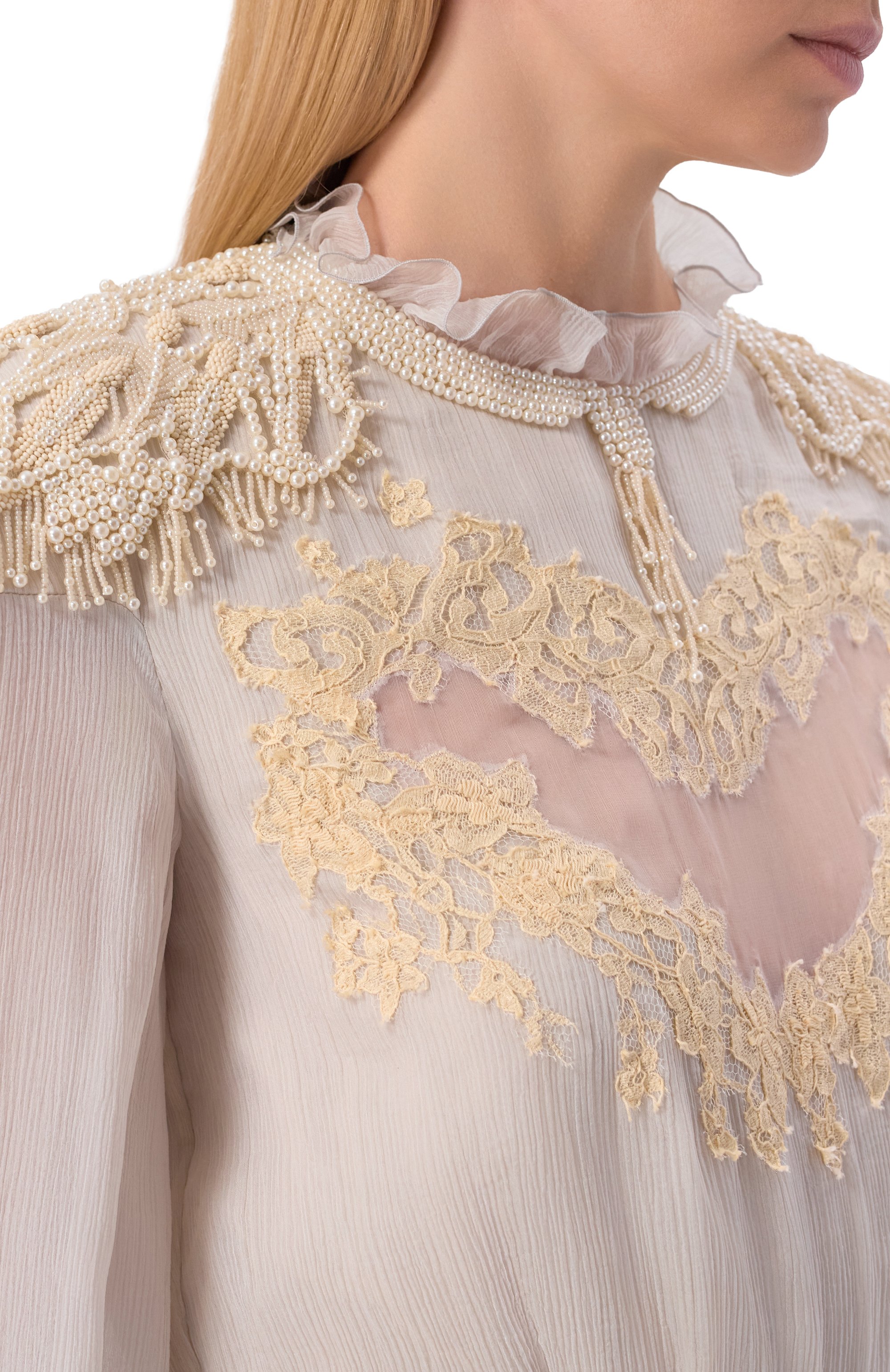 Шелковое платье VALENTINO, арт. 7B0VDM80/9A6, фото 4