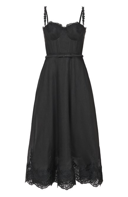 Женское платье изо льна и шелка ZIMMERMANN, арт. 5179DF251