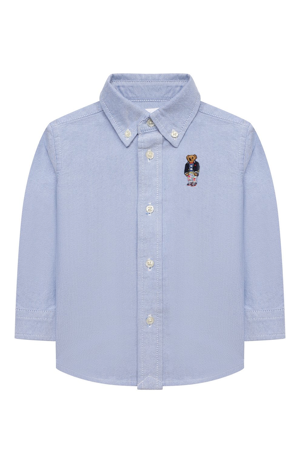 Хлопковая рубашка RALPH LAUREN голубого цвета по цене 8710 руб., арт. 320858907, фото 1 Хлопковая рубашка RALPH LAUREN, арт. 320858907, фото 1