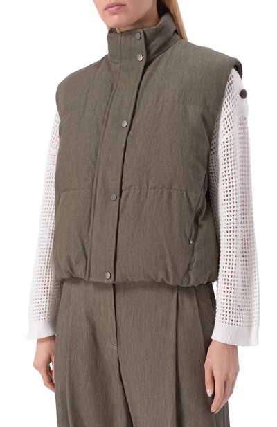 Хлопковый жилет BRUNELLO CUCINELLI, арт. MB1257605, фото 3
