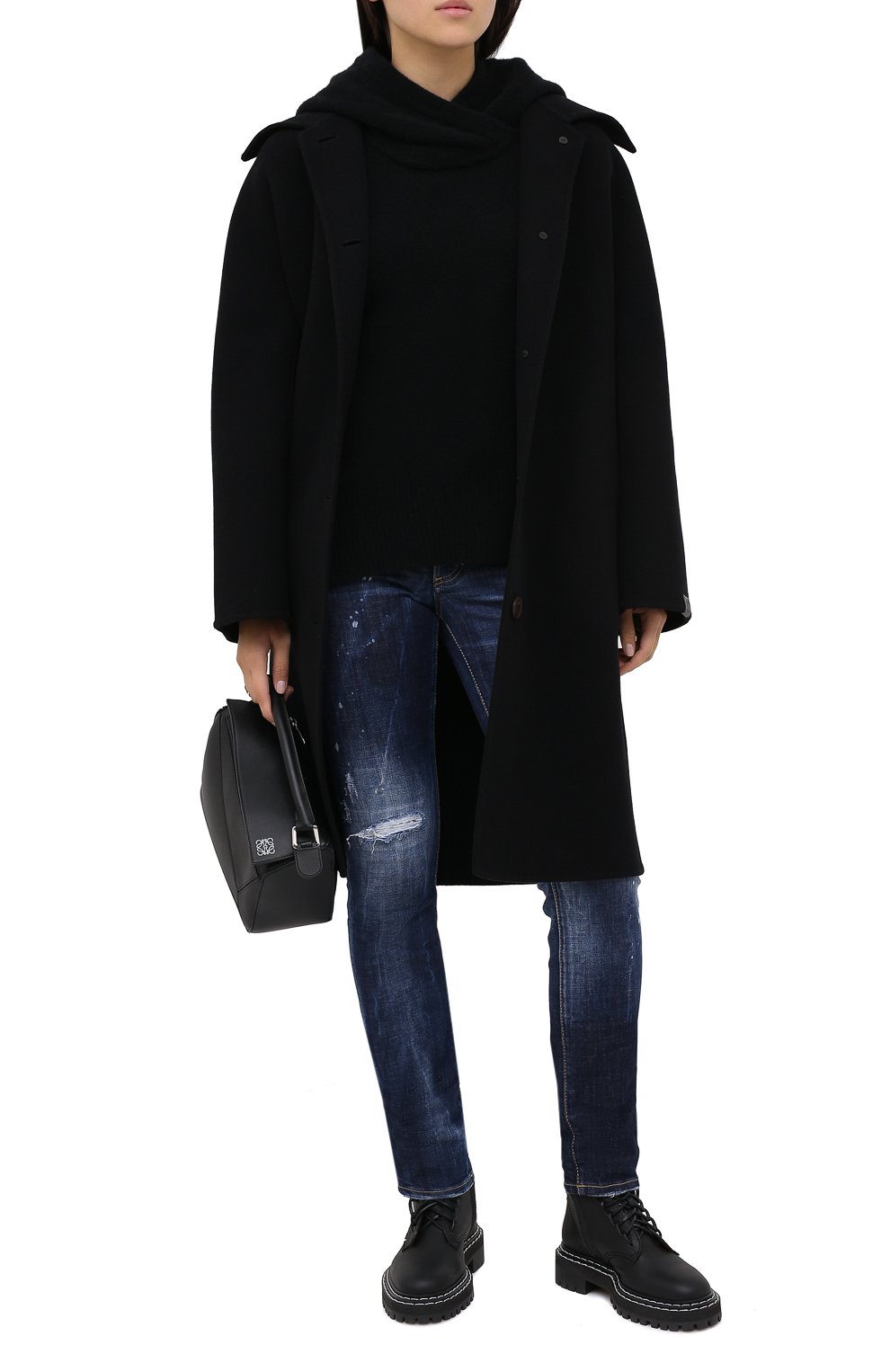 Джинсы DSQUARED2 синего цвета по цене 58400 руб., арт. S72LB0359/S30664, фото 2 Джинсы DSQUARED2, арт. S72LB0359/S30664, фото 2