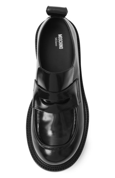 Кожаные пенни-лоферы MOSCHINO, арт. MB10684C00/GB0, фото 5