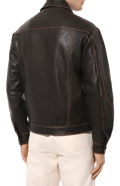 Кожаная куртка-рубашка TRUSSARDI, арт. 52S00918-2P000321, фото 4