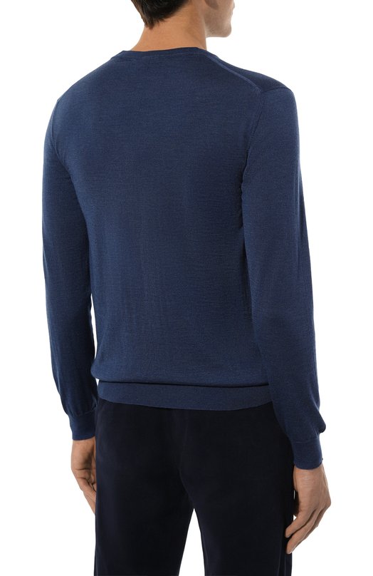 Джемпер из кашемира и шерсти Kiton UMKXX02S182 Синий  UMKXX02S182 Фото 4