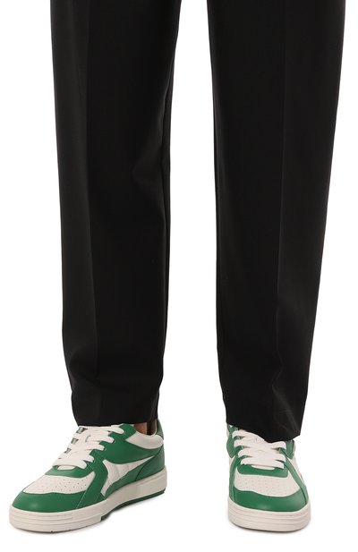 Кожаные кеды university PALM ANGELS, арт. PMIA078E23LEA0010155, фото 3