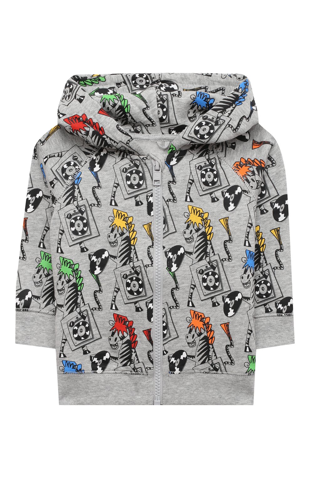 Хлопковая толстовка STELLA MCCARTNEY серого цвета по цене 5480 руб., арт. 601023/SPJ84, фото 1 Хлопковая толстовка STELLA MCCARTNEY, арт. 601023/SPJ84, фото 1