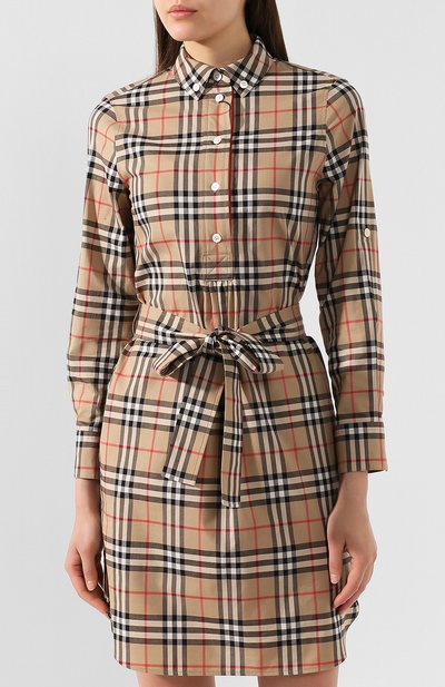 Хлопковое платье BURBERRY, арт. 8009064, фото 3