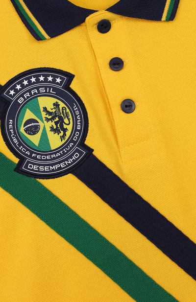 Хлопковое поло с логотипом сборной бразилии POLO RALPH LAUREN, арт. 323716417, фото 3