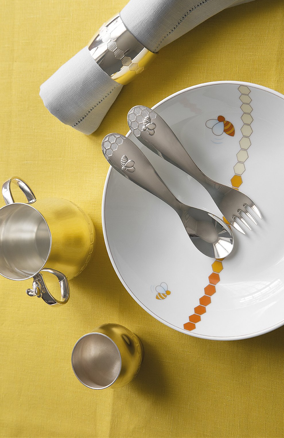 Набор из тарелки и ложки beebee CHRISTOFLE, арт. 07754105, фото 3