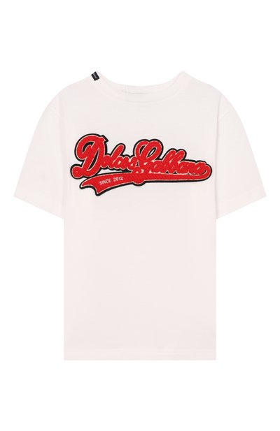 Хлопковая футболка DOLCE & GABBANA, арт. L4JTHU/G7P0T_001
