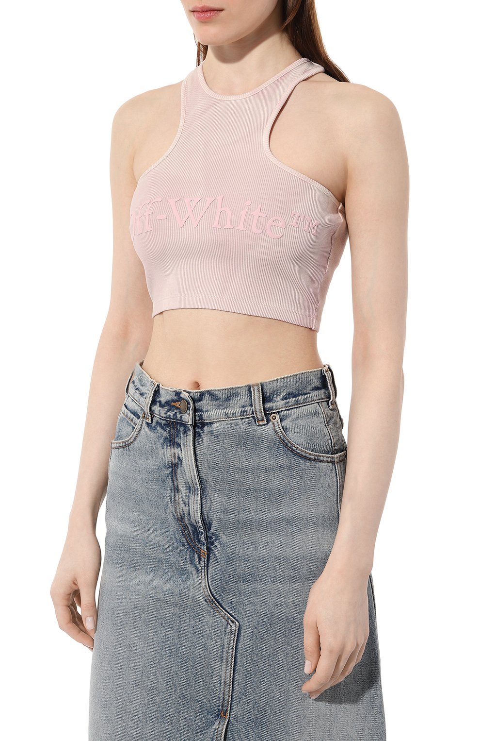 Хлопковая майка OFF-WHITE, арт. 0WAD086S24JER002, фото 3