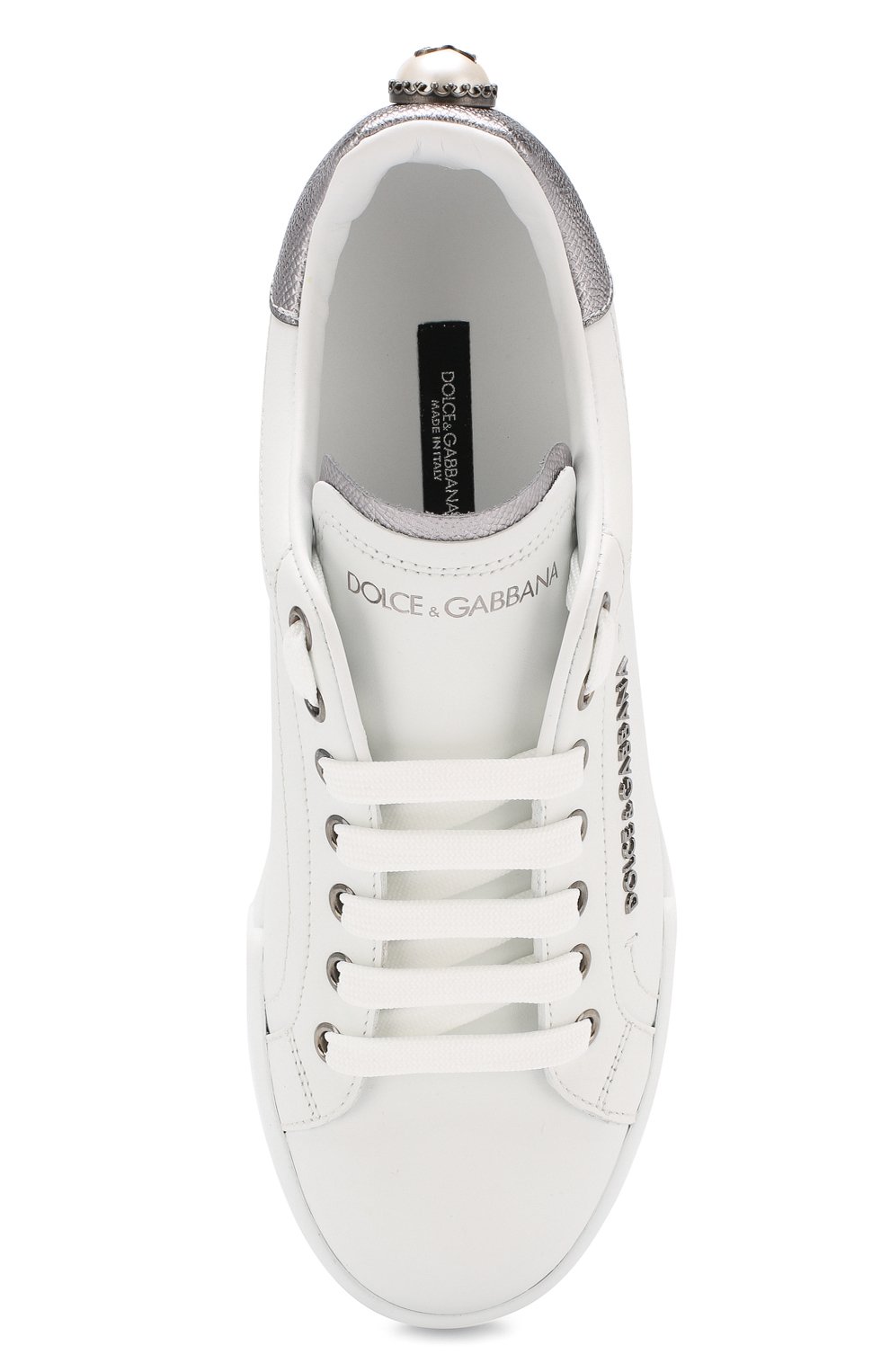 Кожаные кеды portofino DOLCE & GABBANA, арт. CK1602/AN298, фото 5