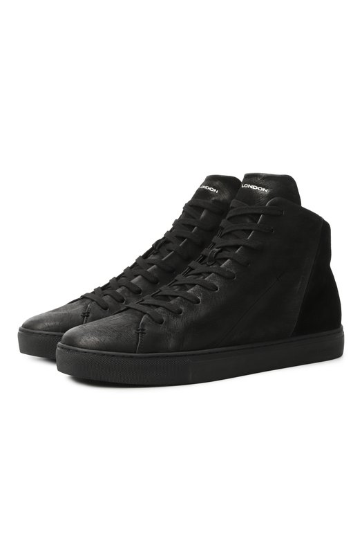 Кожаные кеды Minimal Crime London 11670AA3 Чёрный 11670AA3