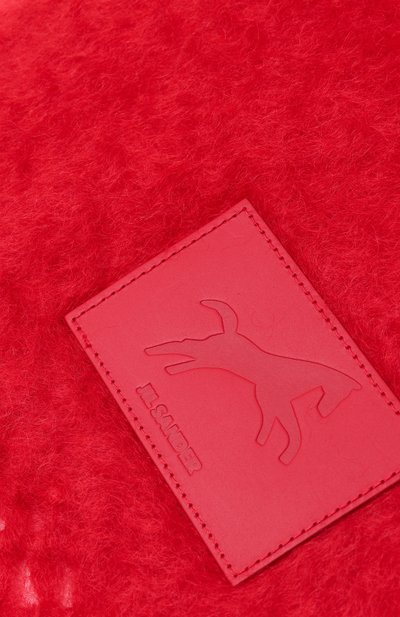 Шерстяной шарф JIL SANDER красного цвета по цене 64700 руб., арт. J53TE0005/J40041, фото 3 Шерстяной шарф JIL SANDER, арт. J53TE0005/J40041, фото 3