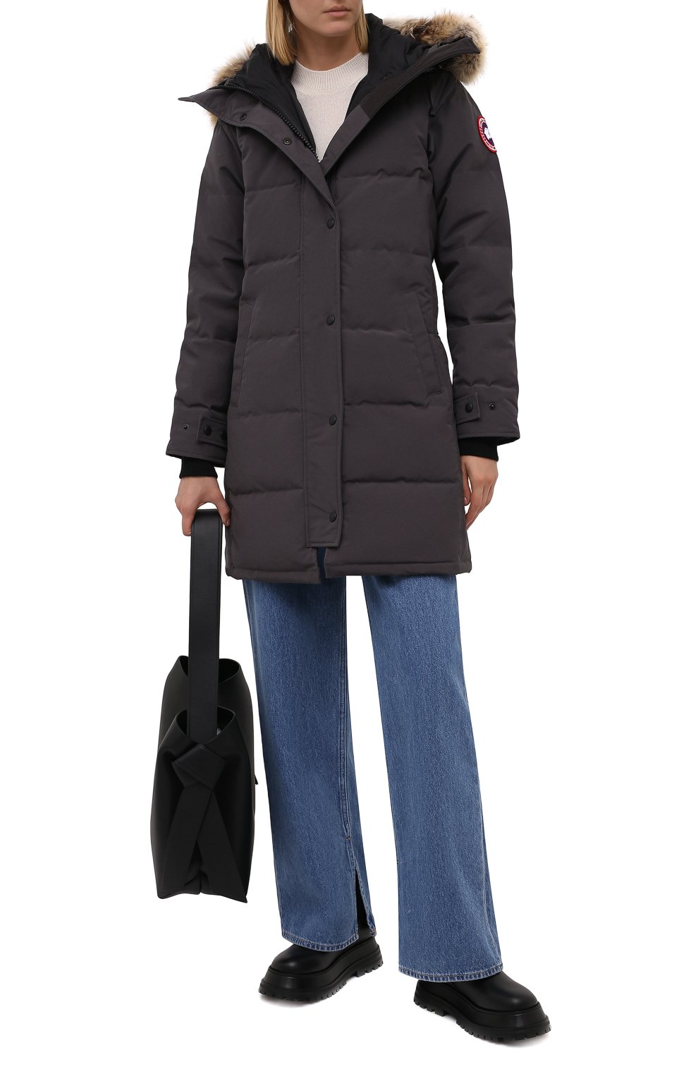 Парка shelburne CANADA GOOSE темно-серого цвета по цене 146000 руб., арт. 3802L, фото 2 Парка shelburne CANADA GOOSE, арт. 3802L, фото 2