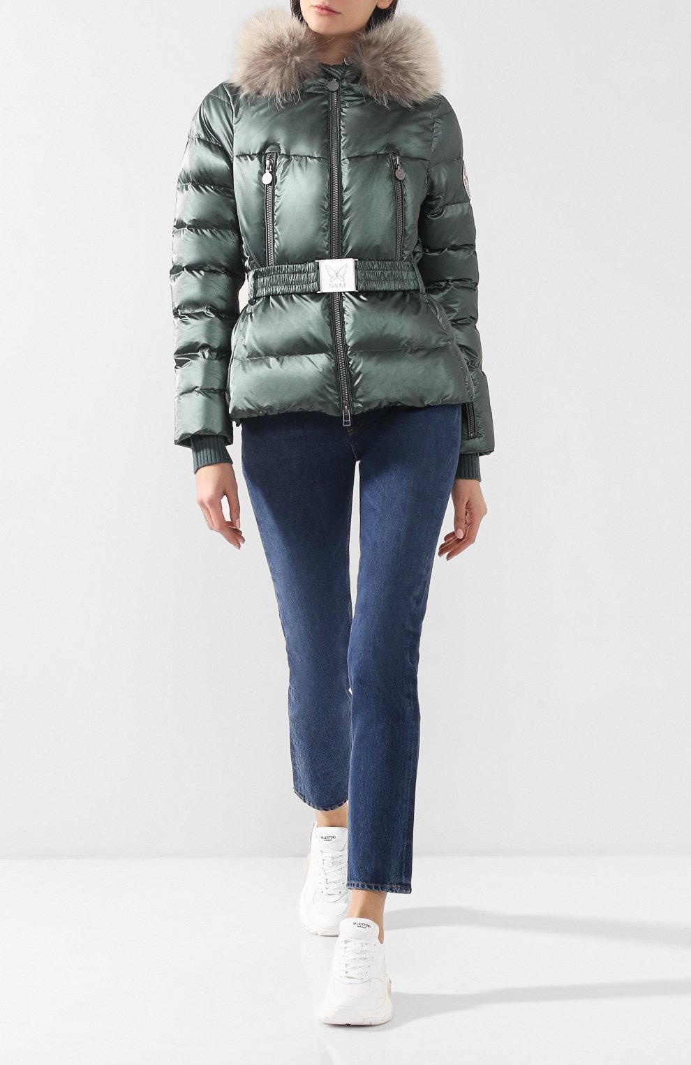 Пуховая куртка с поясом и капюшоном NAUMI, арт. 18 W 820 02 33, фото 2