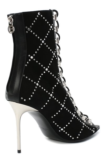 Замшевые ботильоны BALMAIN, арт. UN1C509/ACDS, фото 4